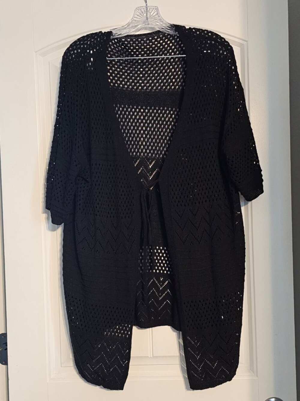 Women's Knit Swimsuit Cover-Up Tie Front